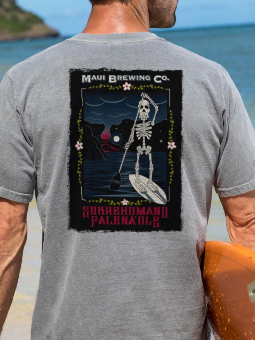 Maui Brewing Co. Sobrehumano Graphic Tee - Gray